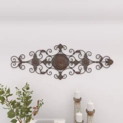 Rustic Metal Ornamental Wall Decor Dark Brown - Olivia & May -Home Decor Store GUEST d94de150 1139 477b b045 31c420d9961e