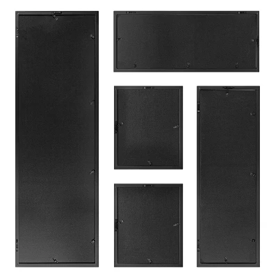 5pc Gallery Frame Box Set Black - Kate & Laurel All Things Decor 6 5pc Gallery Frame Box Set Black - Kate & Laurel All Things Decor - Image 4