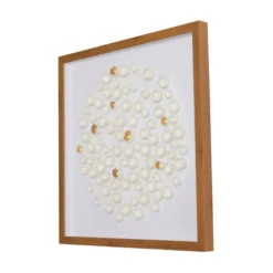 Paper Mache Geometric Handmade 3D Molded Art Shadow Box With Gold Accent And Wooden Frame White - The Novogratz 8 Paper Mache Geometric Handmade 3D Molded Art Shadow Box With Gold Accent And Wooden Frame White - The Novogratz -Home Decor Store GUEST d9c65e2e 68d9 4889 b79b 303da3e1f714
