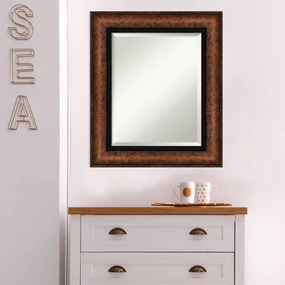 23" X 27" Beveled Vogue Bronze Wall Mirror - Amanti Art 8 23" X 27" Beveled Vogue Bronze Wall Mirror - Amanti Art - Image 6