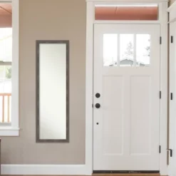 17" X 51" Pinstripe Wood Framed Full Length On The Door Mirror Lead Gray - Amanti Art 15 17" X 51" Pinstripe Wood Framed Full Length On The Door Mirror Lead Gray - Amanti Art -Home Decor Store GUEST dd40a1ca ea0c 447e a731 8c60b91c0d66