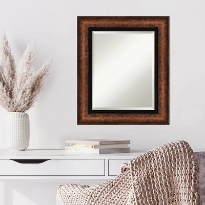 23" X 27" Beveled Vogue Bronze Wall Mirror - Amanti Art 7 23" X 27" Beveled Vogue Bronze Wall Mirror - Amanti Art - Image 5