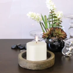 6pk Unscented Flat Top Smooth Pillar Candles White - Stonebriar Collection -Home Decor Store GUEST dfbcaac8 6e91 403b 9bdc b36c347a7255