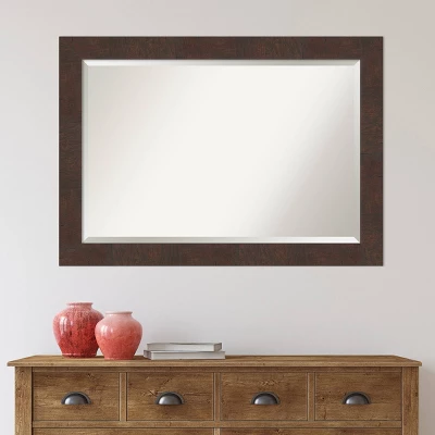 41" X 29" Wildwood Framed Wall Mirror Brown - Amanti Art 7 41" X 29" Wildwood Framed Wall Mirror Brown - Amanti Art - Image 5