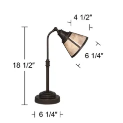 Regency Hill Rustic Farmhouse Desk Lamp 18 1/2" High With USB Dimmer Satin Bronze Metal Blond Mica Shade For Bedroom Living Room House Bedside Home 17 Regency Hill Rustic Farmhouse Desk Lamp 18 1/2" High With USB Dimmer Satin Bronze Metal Blond Mica Shade For Bedroom Living Room House Bedside Home -Home Decor Store GUEST e04e7366 2de3 4f04 90ce ce81a3ce2ff5