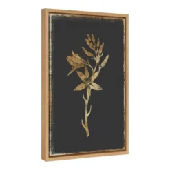 16" X 23" Carmass And Wild Hyacinth Framed Canvas Wall Art - Amanti Art