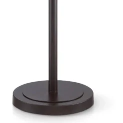 Franklin Iron Works Alamo Industrial Rustic Floor Lamp 62" Tall Bronze Metal Sheer Organza Outer Linen Fabric Inner Double Drum Shade For Living Room -Home Decor Store GUEST e2231f23 36db 4f96 9b05 caa2cce926cf