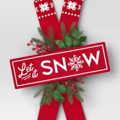 Metal Skis 'Let It Snow' Wall Décor Red/White - Wondershop™ -Home Decor Store GUEST e4229510 c890 4e8f afb9 1ebbb828811c