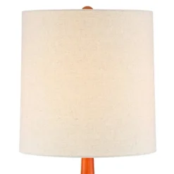 360 Lighting Andi Modern Mid Century Table Lamps 24 1/2" High Set Of 2 Hammered Brown Ceramic Red Oak Off White Shade For Bedroom Living Room Desk 9 360 Lighting Andi Modern Mid Century Table Lamps 24 1/2" High Set Of 2 Hammered Brown Ceramic Red Oak Off White Shade For Bedroom Living Room Desk -Home Decor Store GUEST e442a153 5440 47fd 85e5 34327ee5ac37