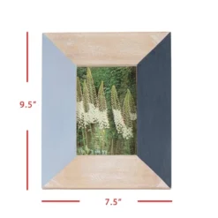 4x6 Inches Blue Wood & Glass Photo Frame - Foreside Home & Garden -Home Decor Store GUEST e8631ad0 f085 4507 9acc b4fc45995d5b