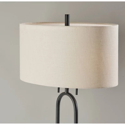 Levy Floor Lamp Black - Adesso 6 Levy Floor Lamp Black - Adesso - Image 4