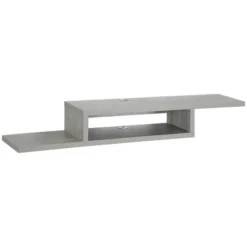 HOMCOM Wall Mounted Media Console, Floating Stand Component Shelf, Entertainment Center Unit 15 HOMCOM Wall Mounted Media Console, Floating Stand Component Shelf, Entertainment Center Unit -Home Decor Store GUEST e9cc09d4 2511 4f4a a145 13d27ade1895