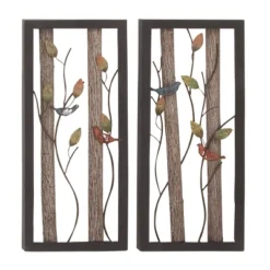 Set Of 2 Metal Bird Wall Decors With Real Wood Detailing Black - Olivia & May 21 Set Of 2 Metal Bird Wall Decors With Real Wood Detailing Black - Olivia & May -Home Decor Store GUEST eb33fdcd 9e25 44b1 ab51 f513d24d6239