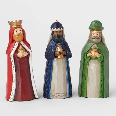 4pc Three Wise Men Decorative Figurine Set - Wondershop™ 4 4pc Three Wise Men Decorative Figurine Set - Wondershop™ - Image 2