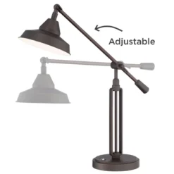 Franklin Iron Works Turnbuckle Rustic Farmhouse Desk Lamp 25" High Oil Rubbed Bronze With USB Charging Port LED Adjustable Metal Shade For Bedroom 16 Franklin Iron Works Turnbuckle Rustic Farmhouse Desk Lamp 25" High Oil Rubbed Bronze With USB Charging Port LED Adjustable Metal Shade For Bedroom -Home Decor Store GUEST eeb8cdb9 7831 441d 9f5b 5f0c7ace69fd