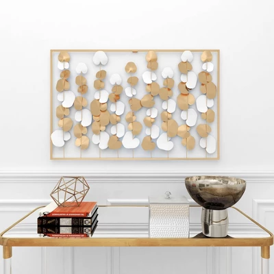 Modern Ornamental Wall Decor Gold - Olivia & May 8 Modern Ornamental Wall Decor Gold - Olivia & May - Image 6