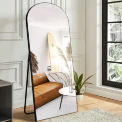 Ramya Arched Floor Mirror Mirror With Stand, Solid Wood Frame Wall Mirror, Modern & Contemporary Full Length Mirror - The Pop Home -Home Decor Store GUEST f1358e61 e954 49c5 b57a 0dcd0cf57af4