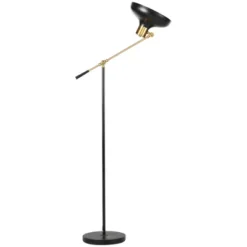 HOMCOM Adjustable Floor Lamps For Living Room, Standing Lamp For Bedroom With Balance Arm, Adjustable Head And Height, Black And Gold Lamp 9 HOMCOM Adjustable Floor Lamps For Living Room, Standing Lamp For Bedroom With Balance Arm, Adjustable Head And Height, Black And Gold Lamp -Home Decor Store GUEST f1bbb8c5 5956 46d9 9ed7 3d15895d4cb8