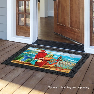 Briarwood Lane Day In The Sun Summer Doormat Flip Flops Beach Nautical Indoor Outdoor 30" X 18" 4 Briarwood Lane Day In The Sun Summer Doormat Flip Flops Beach Nautical Indoor Outdoor 30" X 18" - Image 2