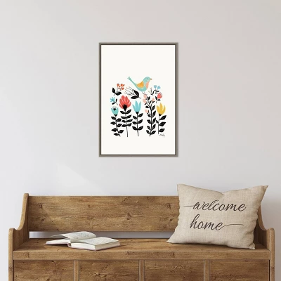 16" X 23" Folk Art Garden By Annie Bailey Art Framed Canvas Wall Art - Amanti Art 6 16" X 23" Folk Art Garden By Annie Bailey Art Framed Canvas Wall Art - Amanti Art - Image 4