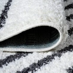 Petra Stripe Geometric Shag Area Rug - JONATHAN Y -Home Decor Store GUEST f6414663 736d 467e b5e1 4f9e062ed1a4