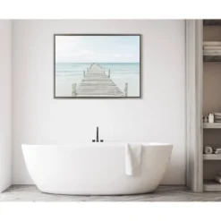 28" X 38" Sylvie Wooden Pier On Beach Framed Canvas Gray - Kate & Laurel All Things Decor 9 28" X 38" Sylvie Wooden Pier On Beach Framed Canvas Gray - Kate & Laurel All Things Decor -Home Decor Store GUEST fc125f7f 44b4 48e3 97ce 8548670707b4