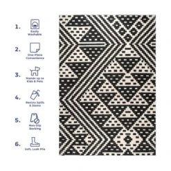 NuLOOM Chiara Machine Washable Modern Geometric Area Rug 24 NuLOOM Chiara Machine Washable Modern Geometric Area Rug -Home Decor Store GUEST fcb5d62b c2cd 40bb 879b c7127df34185