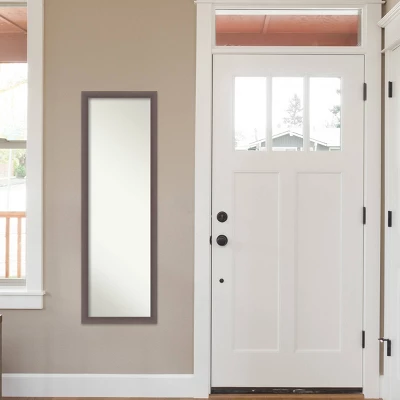 16" X 50" Urban Framed On The Door Mirror Pewter - Amanti Art 9 16" X 50" Urban Framed On The Door Mirror Pewter - Amanti Art - Image 7