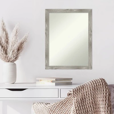 21" X 27" Non-Beveled Dove Gray Wash Square Wall Mirror - Amanti Art 7 21" X 27" Non-Beveled Dove Gray Wash Square Wall Mirror - Amanti Art - Image 5