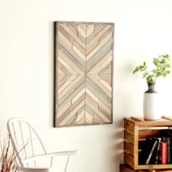 Wood Geometric Handmade Southwestern Wall Decor White - Olivia & May -Home Decor Store GUEST fe3e457a bc3b 451b b160 aeca42eae1a3