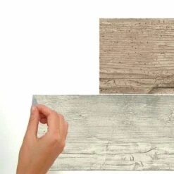 RoomMates Distressed Barn Wood Plank Peel And Stick Wallpaper Giant Wall Decals Brown -Home Decor Store GUEST fede018f cff1 42b5 9983 29a0ad19cc43